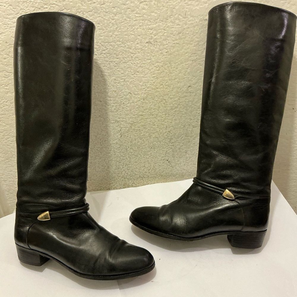 Saks Fifth Avenue Black Over the Knee Boots